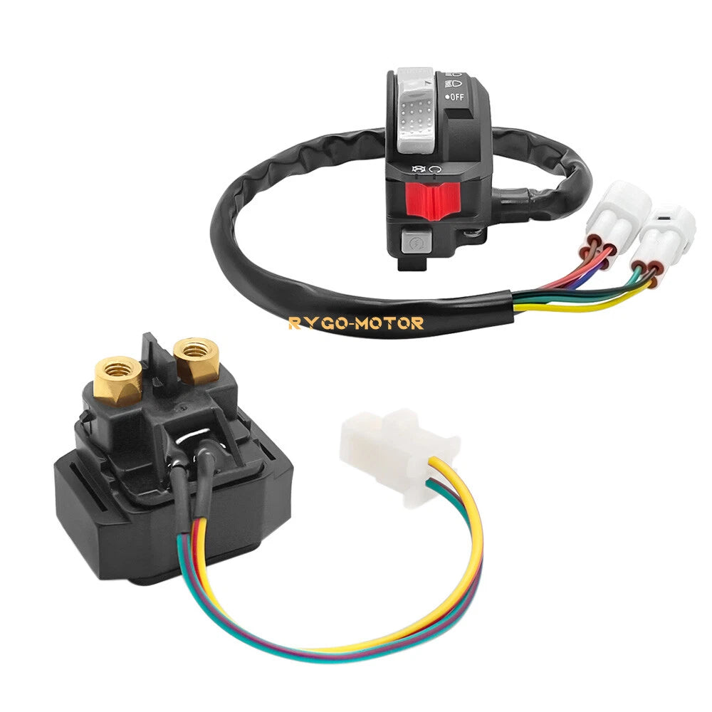 Start Stop Switch & Starter Solenoid Relay for Yamaha Wolverine 350 (2002–2005)