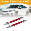 2X Adjustable Front Bumper Lip Splitter Strut Rod Tie for Universal Vehicles