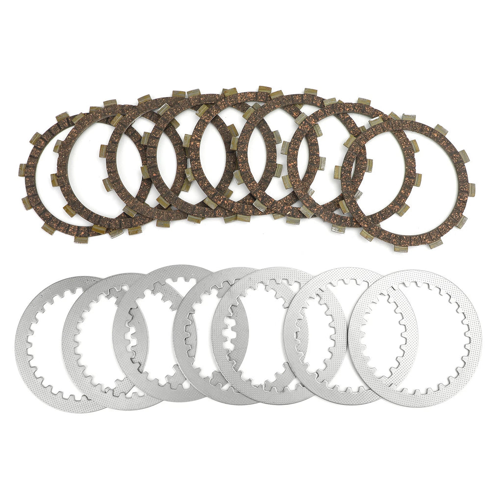 7x Steel Separator + 8x Clutch Friction Plate for Yamaha XJR400 XJ600S XJ650S (T9)