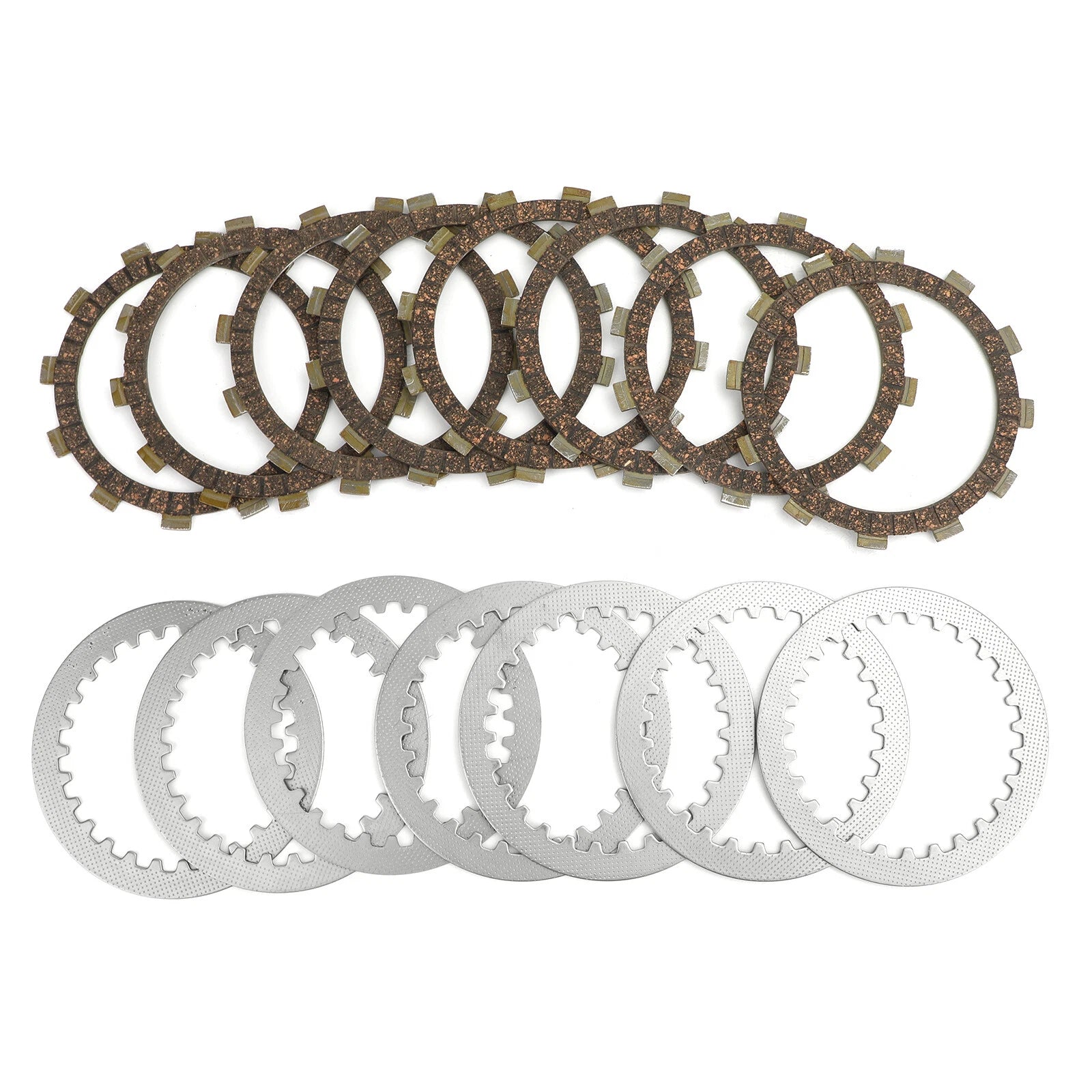 7x Steel Separator + 8x Clutch Friction Plate for Yamaha XJR400 XJ600S XJ650S (T9)