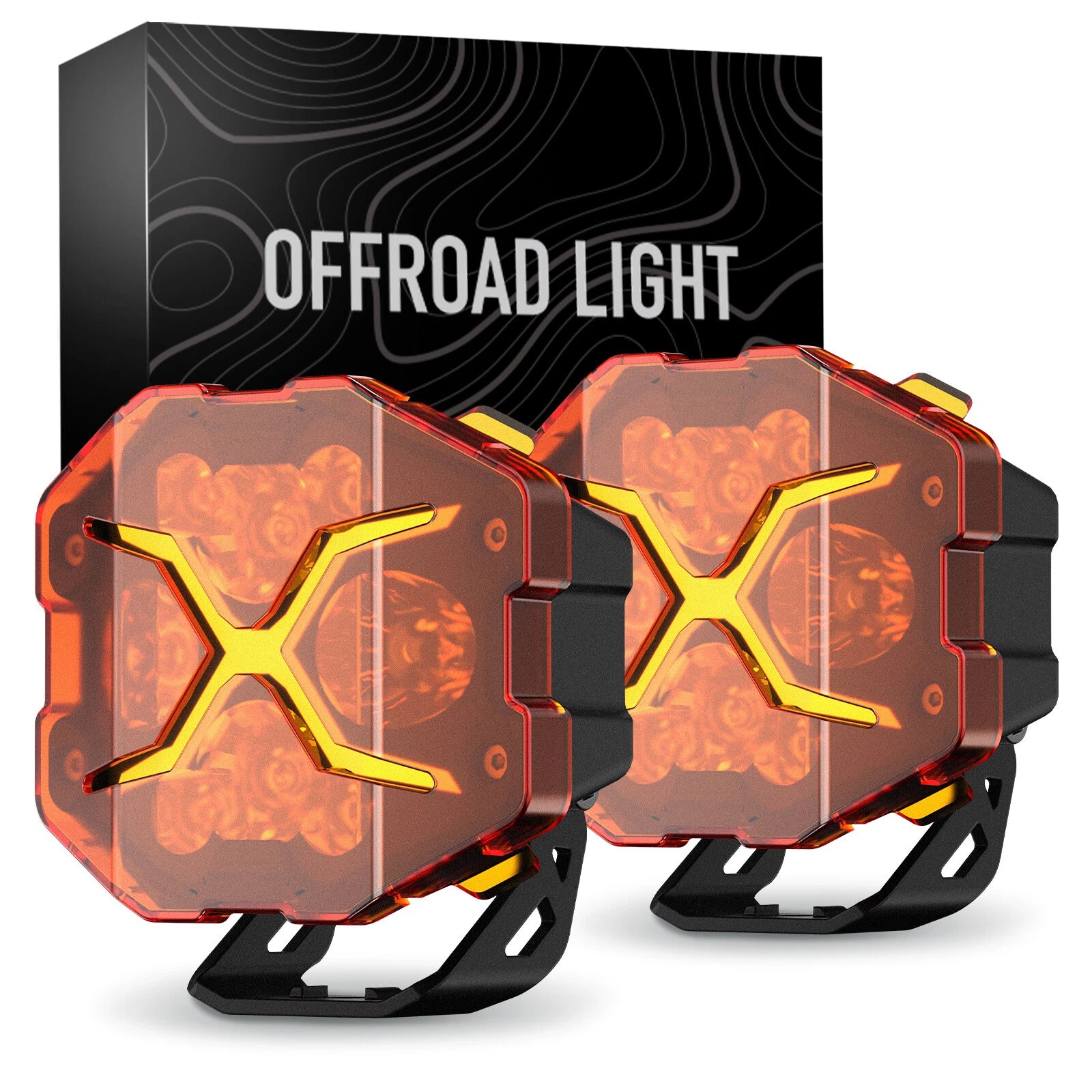 2X LED Pod Lights for Off Road Vehicles (6000LM)
