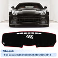 Dash Cover for Lexus IS 250 300h 350 Replacement (2005–2013) Polyester Black