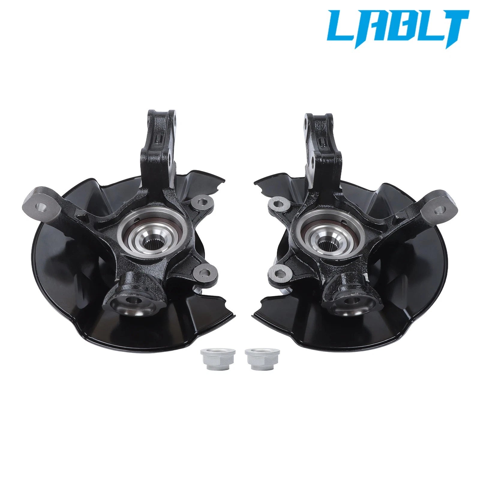 Pair Front Steering Knuckle & Wheel Hub Bearing Assembly for Honda Ridgeline (2006–2014)