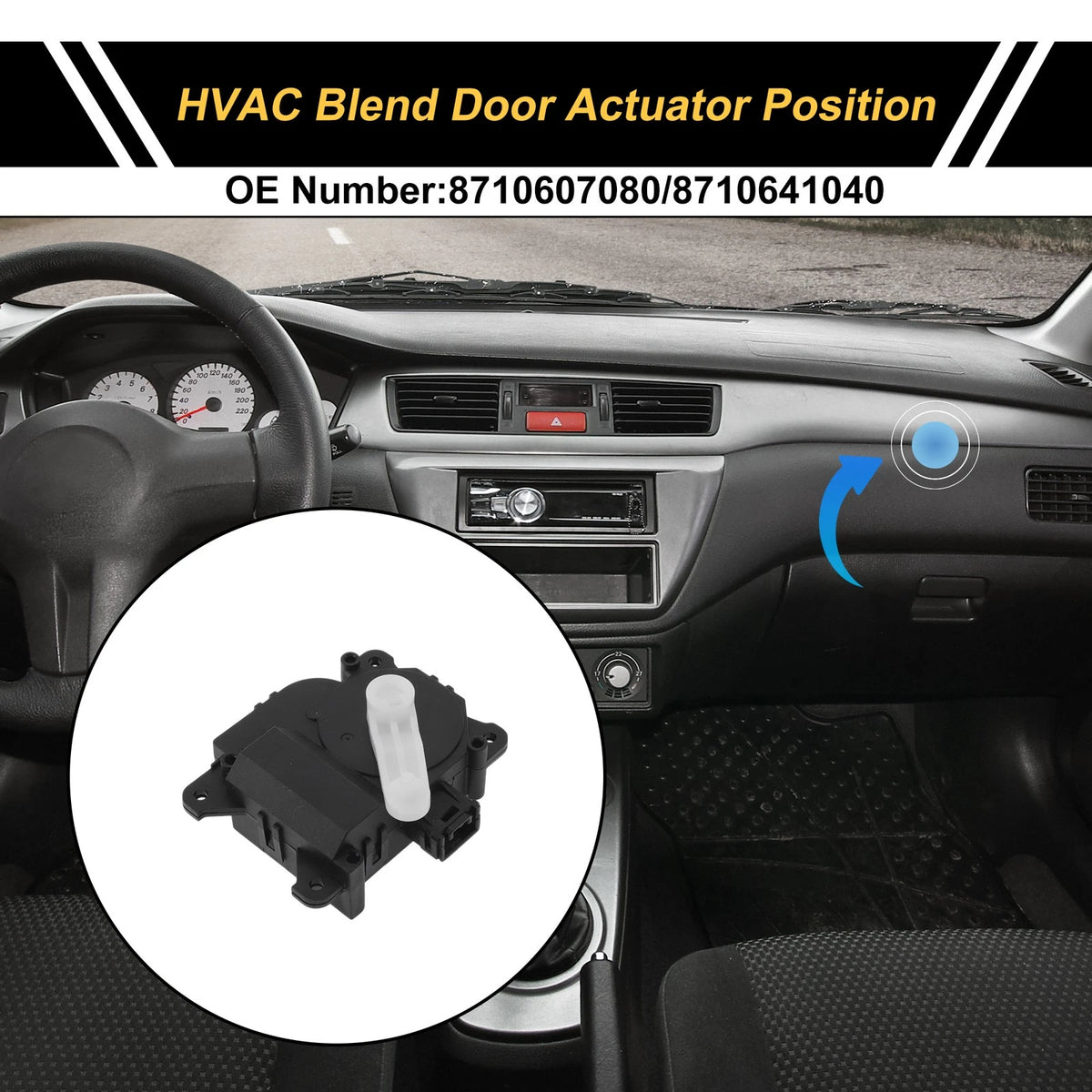 HVAC Heater Blend Door Actuator Replacement for Toyota Solara (2004–2008)