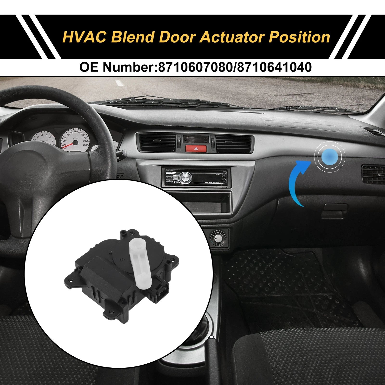 HVAC Heater Blend Door Actuator Replacement for Toyota Solara (2004–2008)