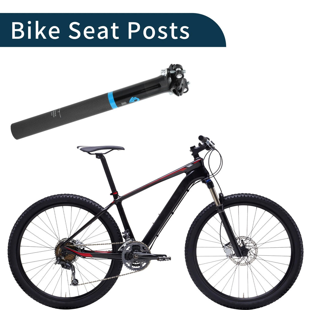 Seat Post 30.8x300mm Replacement for Bike Saddle Post Matte Black (2008–2020)