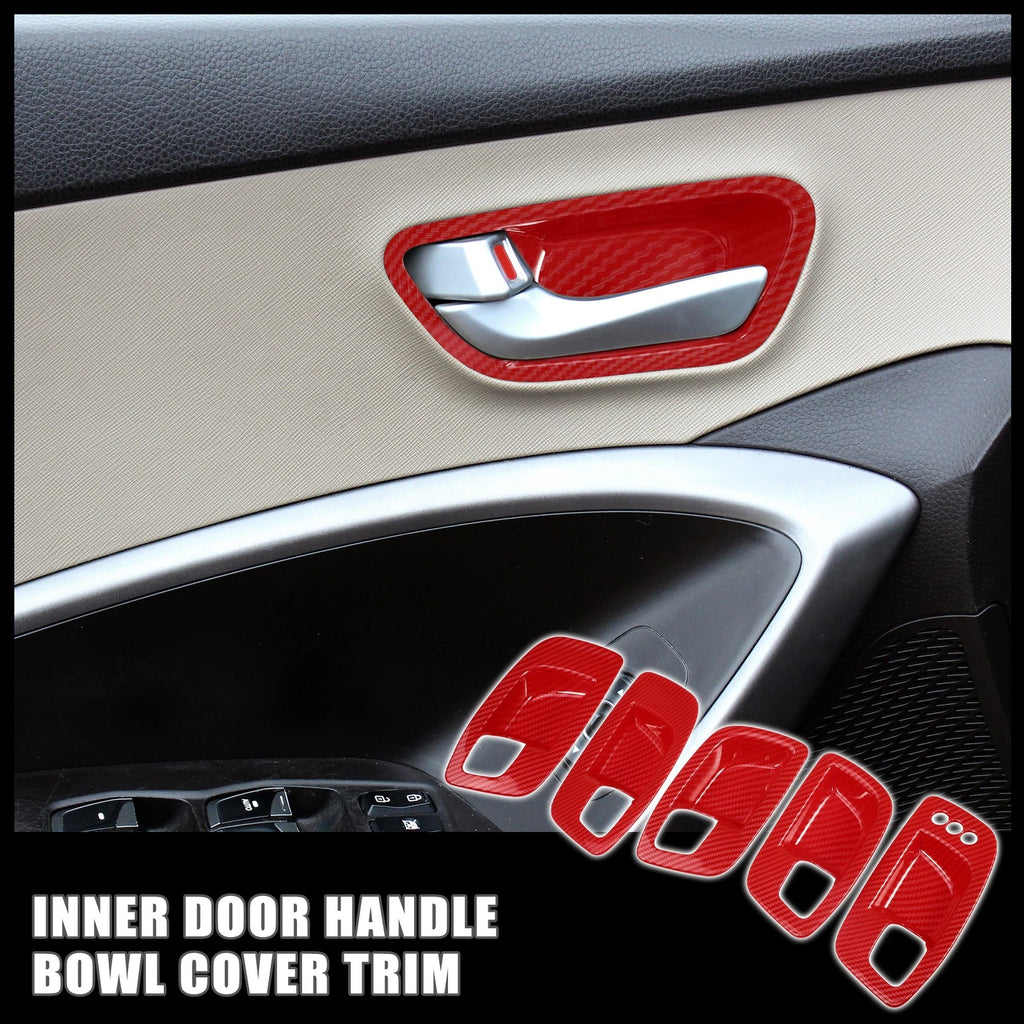 Inner Door Handle Bowl Cover Trim Set for Dodge (2015–2021)