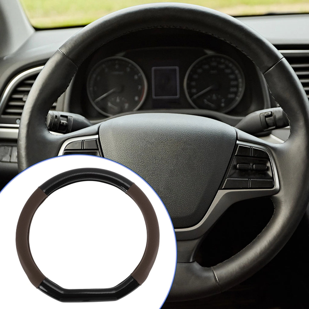Steering Wheel Cover for - PU Leather, 14.96"