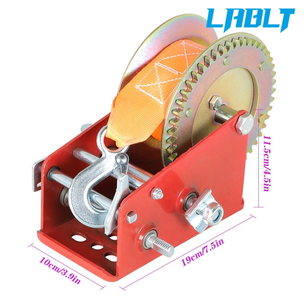 Manual Crank Winch 3500 lbs for Heavy Duty Applications (LABLT)