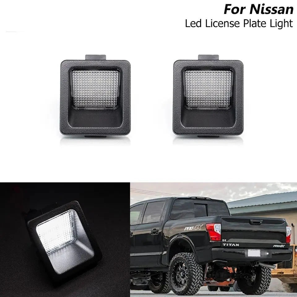 LED License Plate Light Kit for Nissan Titan (2016–2023) Frontier (2022–2023)
