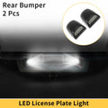 2pcs License Plate Lights Replacement for Chevrolet Silverado GMC Clear Lens (2011–2019)