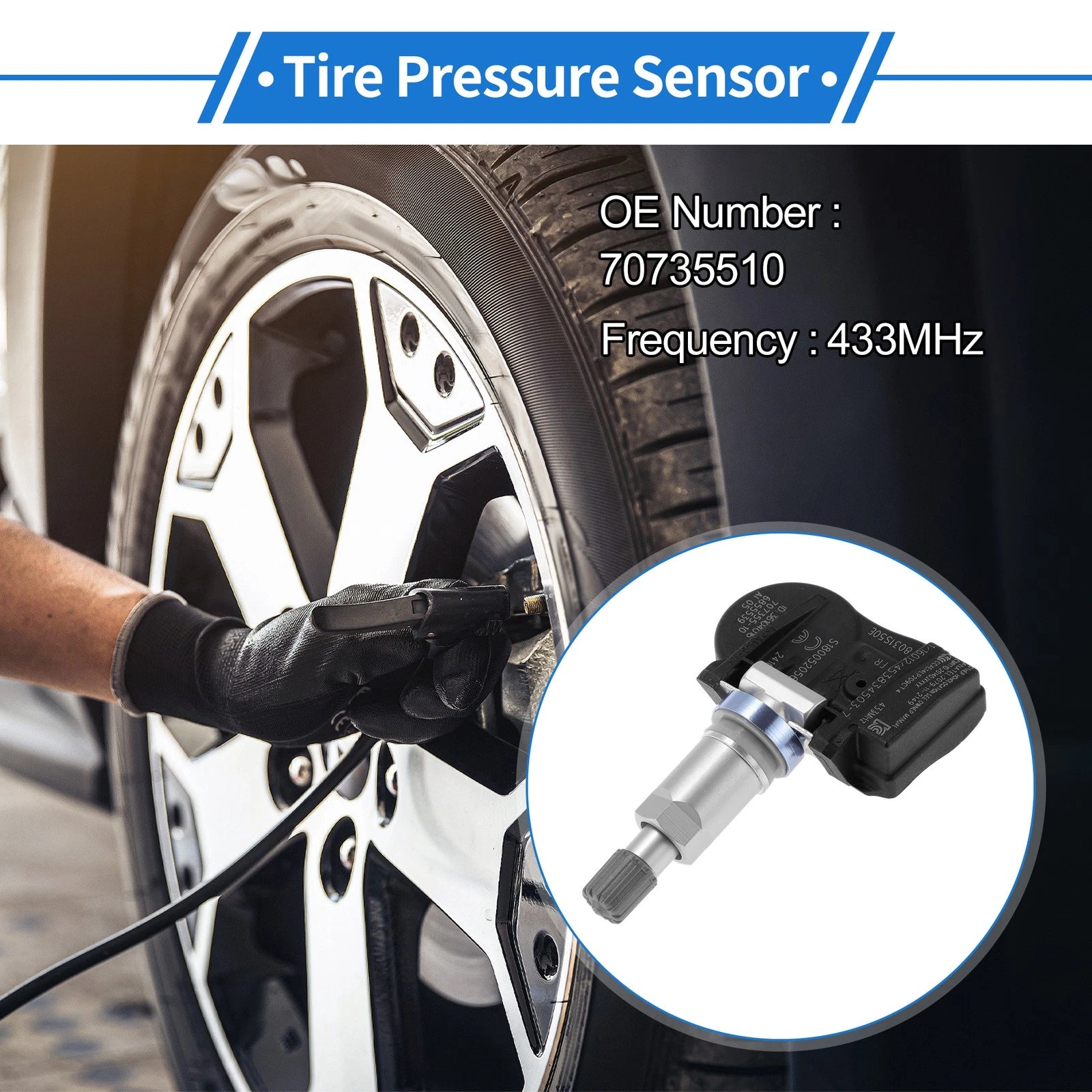 TPMS Tire Pressure Sensor Replacement for BMW 3-Series GT (2013–2016)