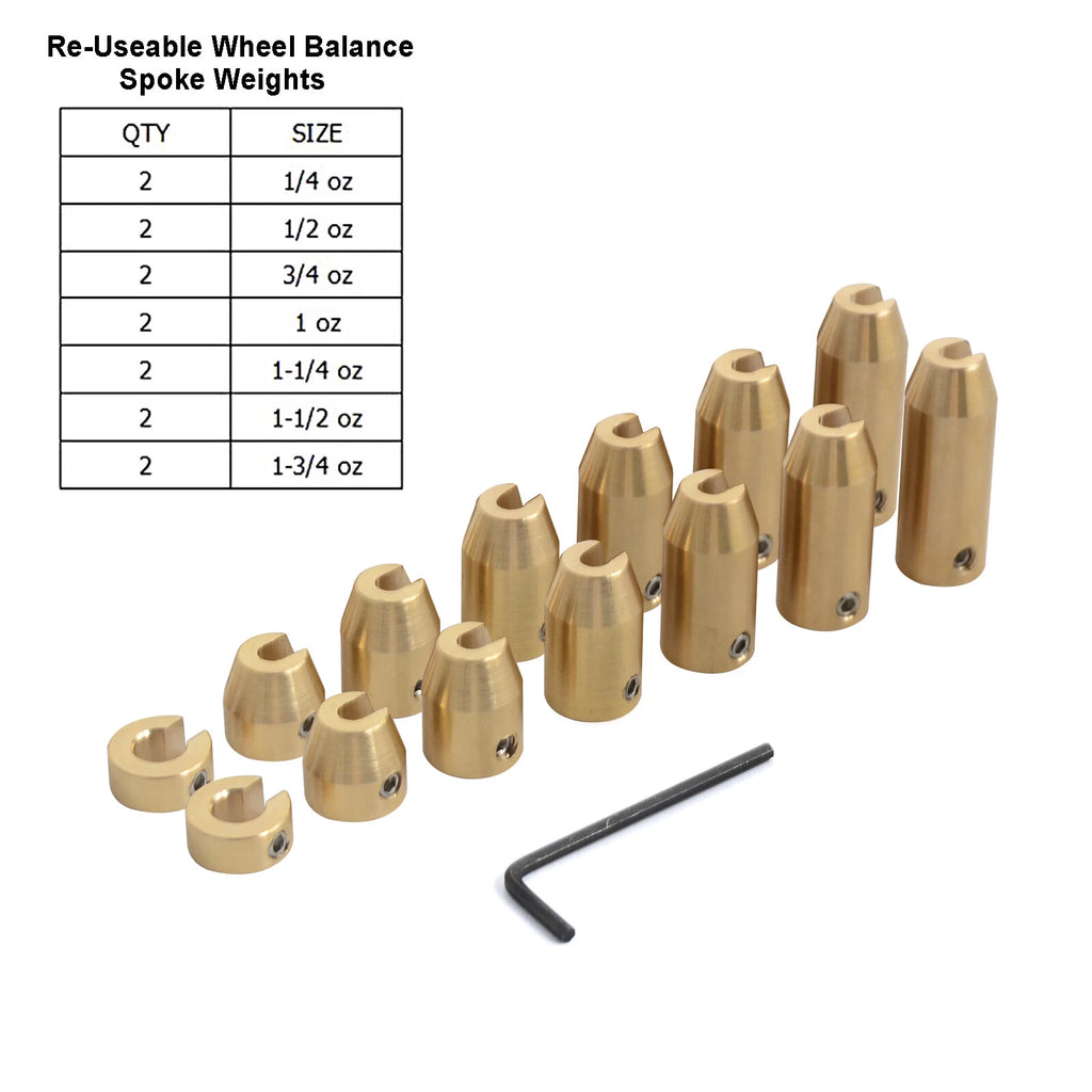 14 Pack Wheel Spoke Balancer Tire Weights for Motorcycle