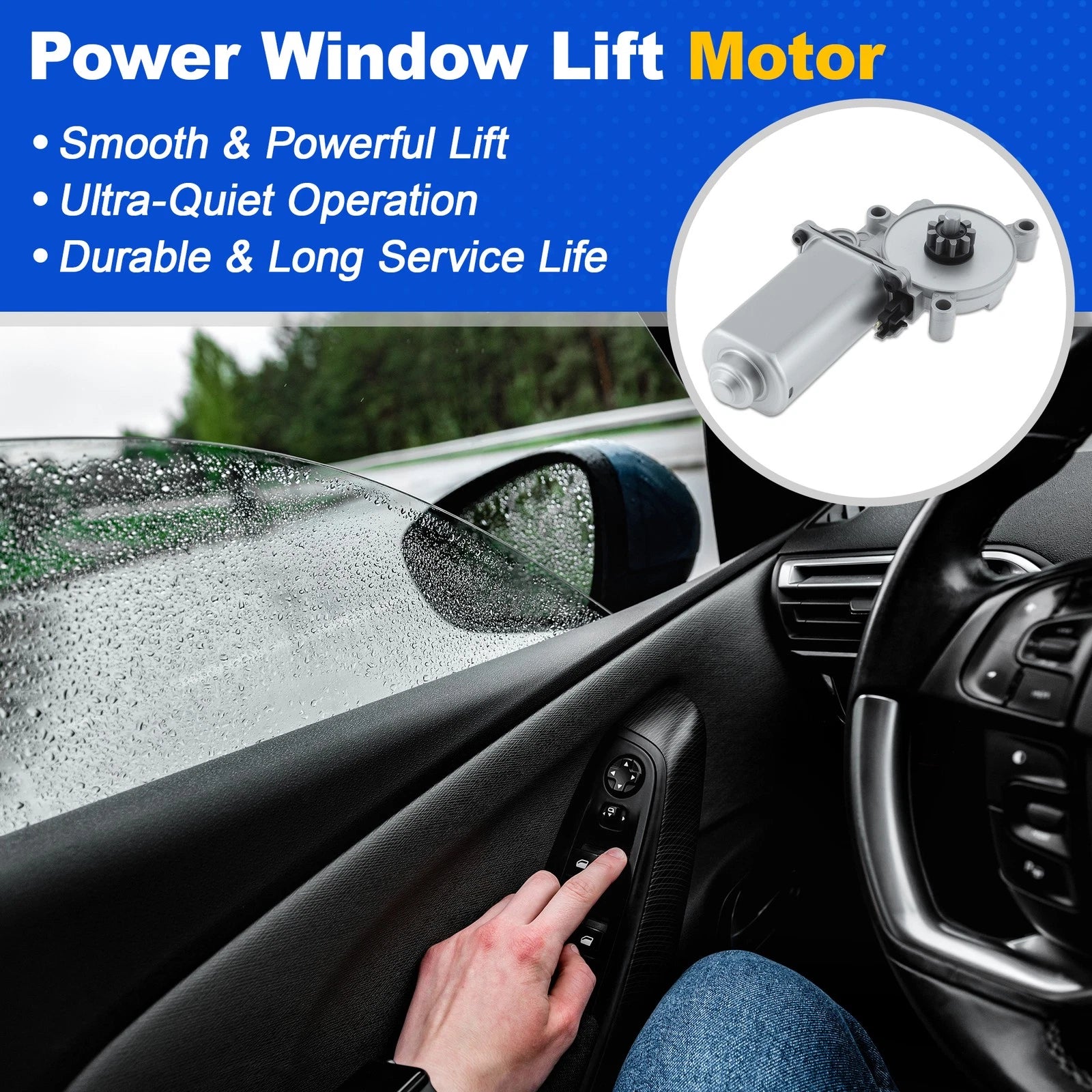 Power Window Lift Motor Replacement for Chevrolet GMC C1500 K1500 (1999–2002)