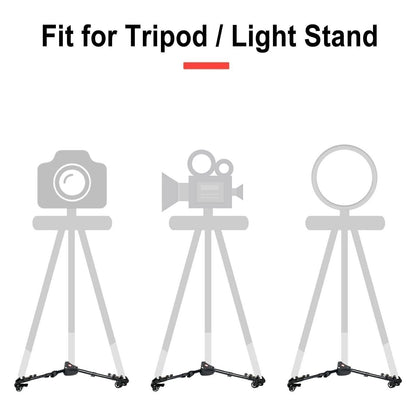 Tripod Dolly with Quick-Lock Wheels & Adjustable Legs for Photography