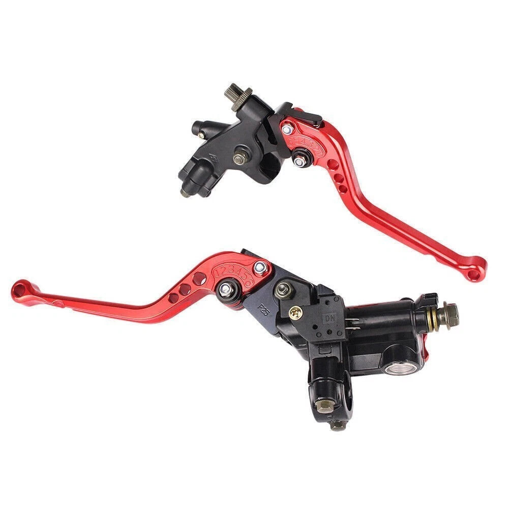 7/8" Motorcycle Universal Clutch Brake Levers Master Cylinder Reservoir