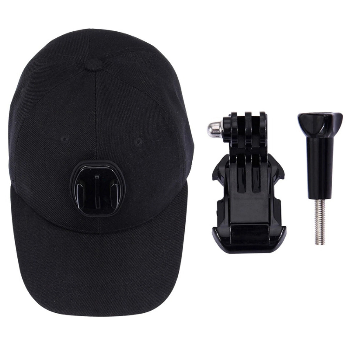 GoPro Hat Mount with Screw Holder for GoPro 3-8, DJI Osmo
