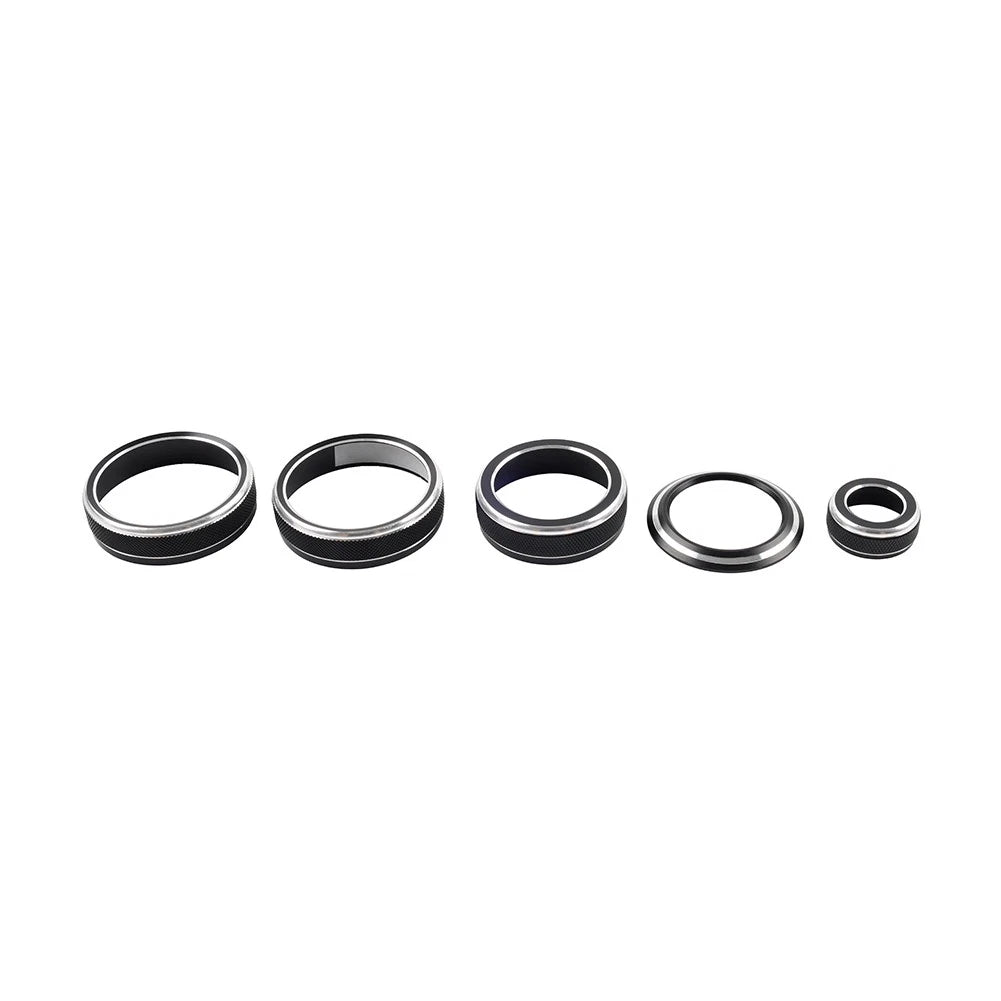 5X Black Console Volume AC Switch Button Ring for Lexus NX250 350h (2022–2024)