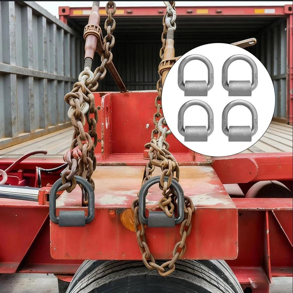 D Ring Towing Loop 1/2 Inch 4 Pack for Trucks