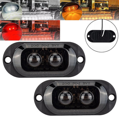 2pc LED Side Clearance Light Set for Trucks and Boats