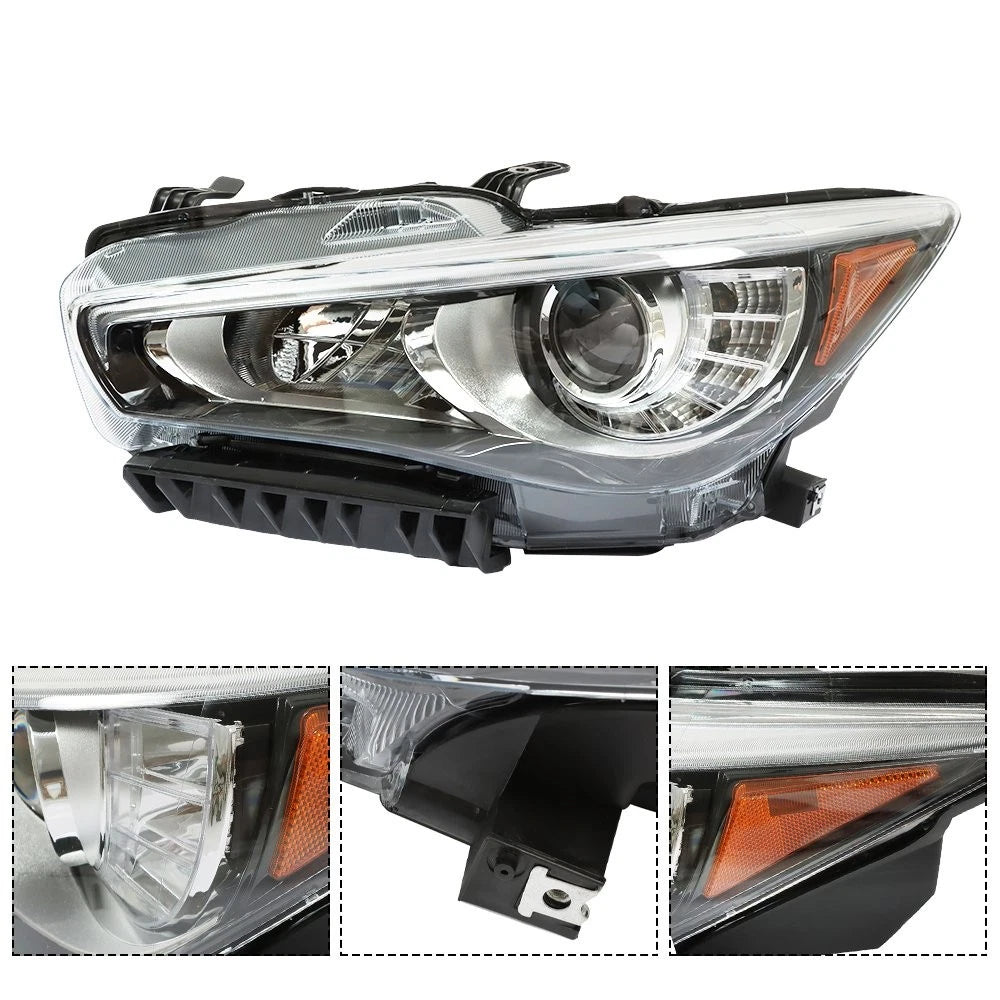 LED DRL Headlight for Infiniti Q50 (2014–2016, 2022) Driver Side