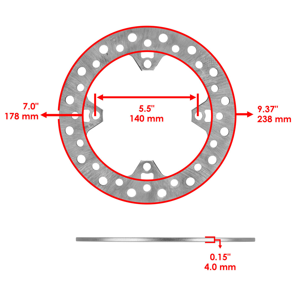 Rear Brake Disc Rotor Replacement for Honda CRF450R (2002–2007)