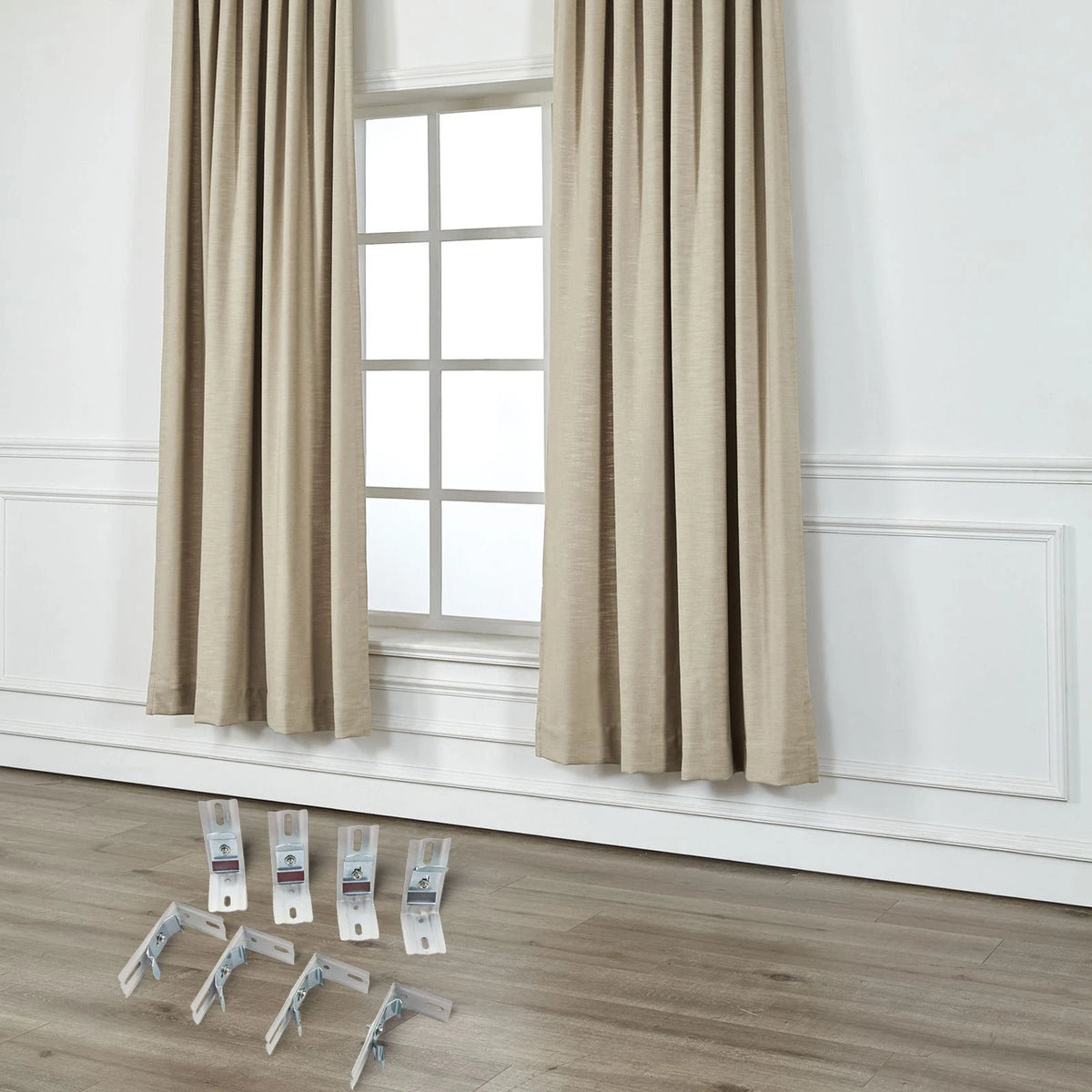 L Shaped Bracket Set of 8 for Vertical Blinds (1.5 Inch Head Rails)
