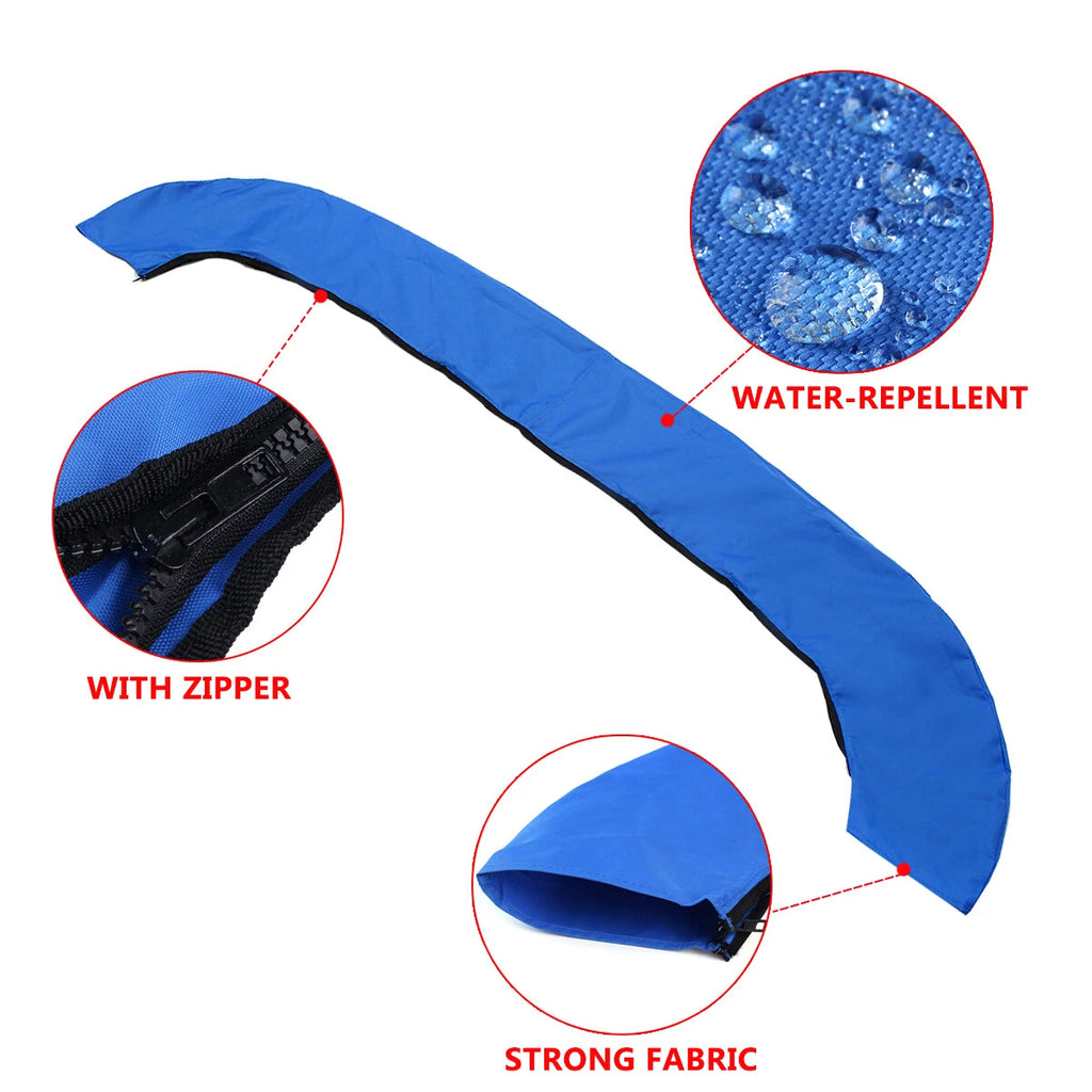 Bimini Top Boot Cover for Boat (3 Bow) - Blue 600D Storage Bag