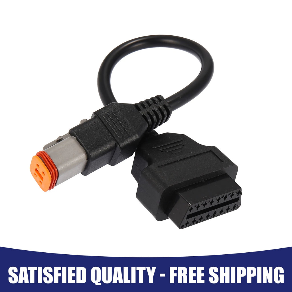 OBD2 Diagnostic Adapter Cable 4 Pin to OBD2 for Harley Davidson (Item)