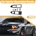 Window Lift Switch Panel Stickers 2pcs for Dodge Challenger (2008–2014)