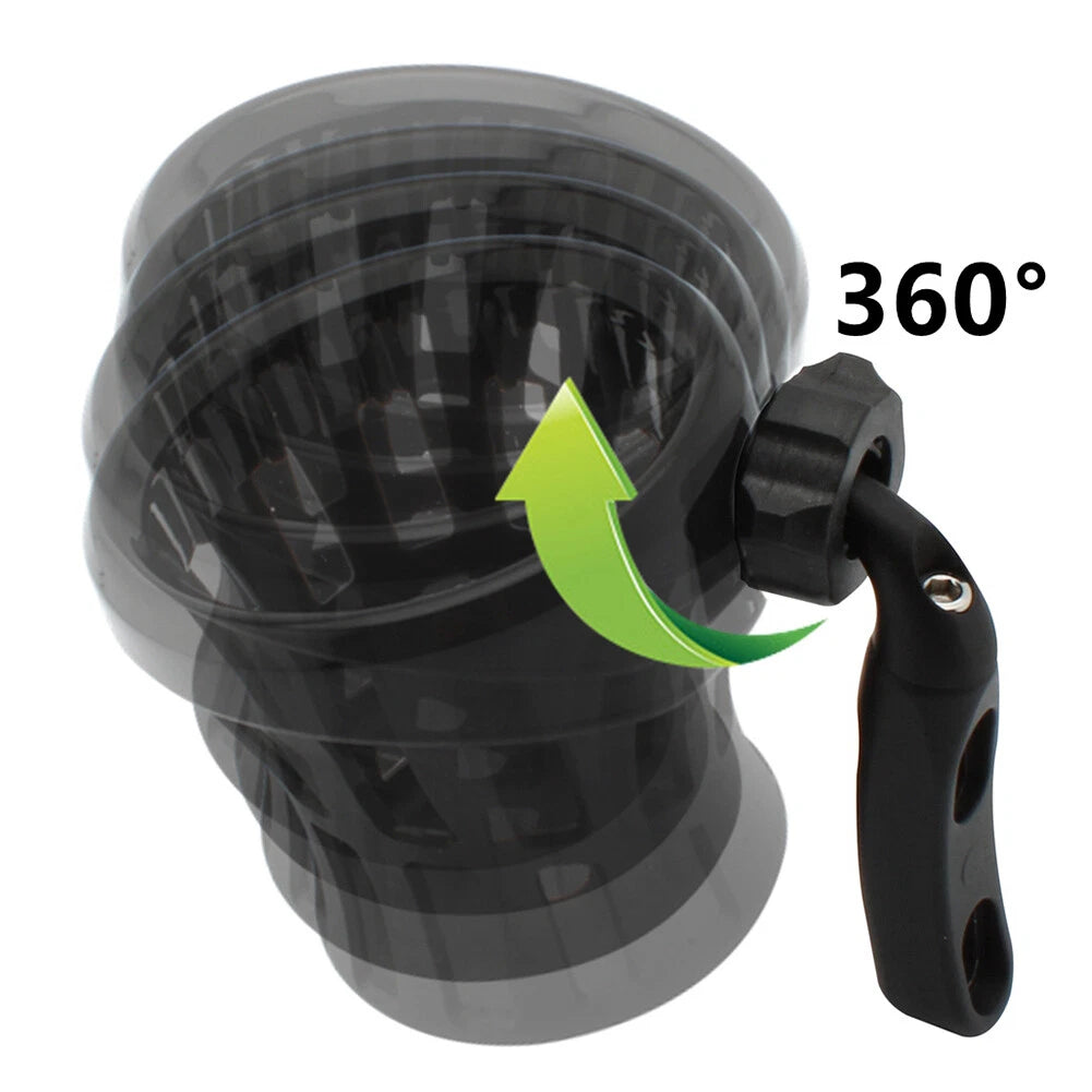 Motorcycle Handlebar Cup Holder Drink W/ Mesh Basket Mount Universal Black