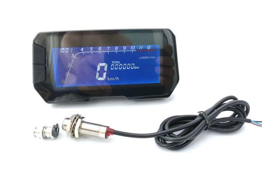 12V Digital Speedometer Odometer for Motorcycle ATV Scooter Moped