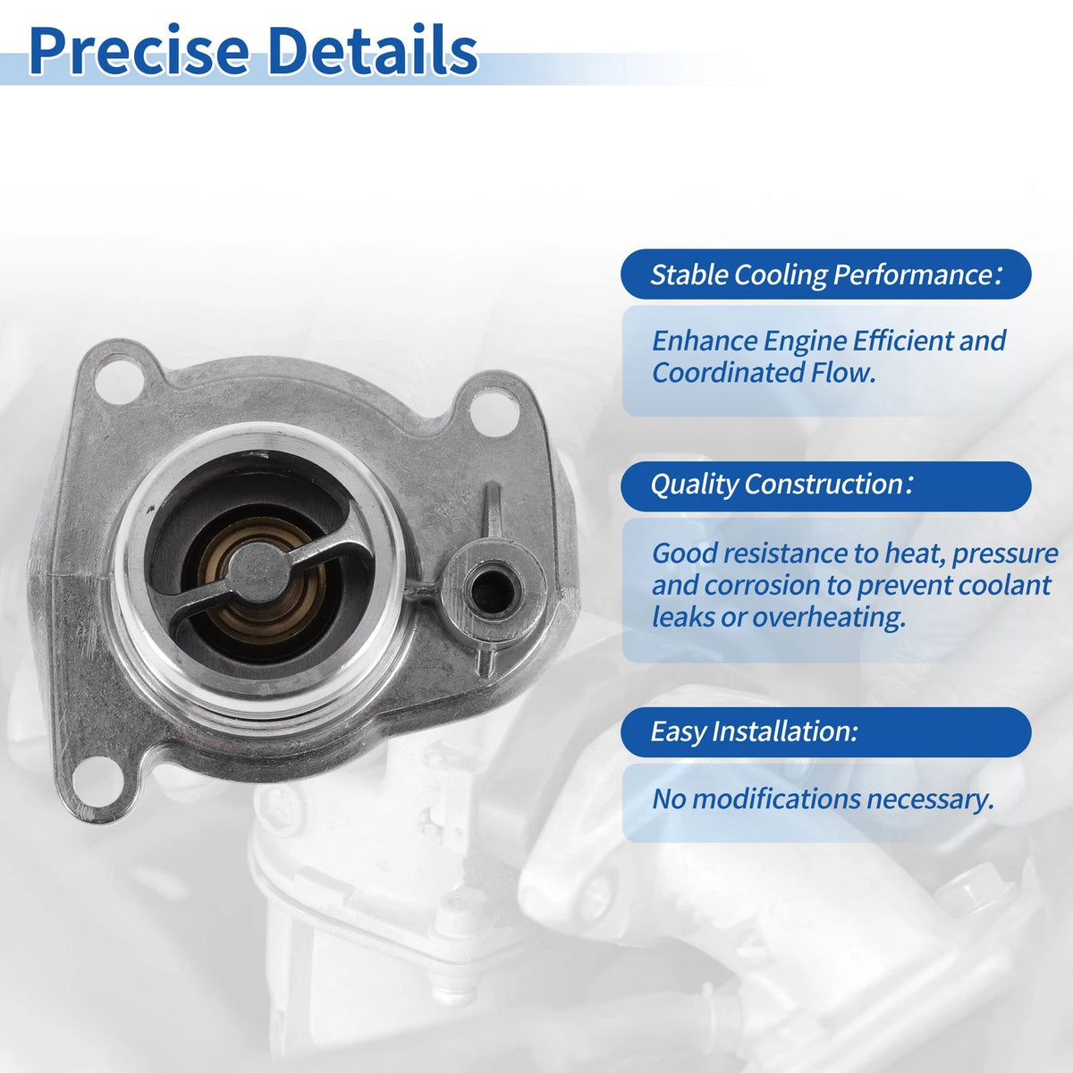 Engine Coolant Thermostat Housing Assembly No. 1338004 for Opel Agila (2000–2007)
