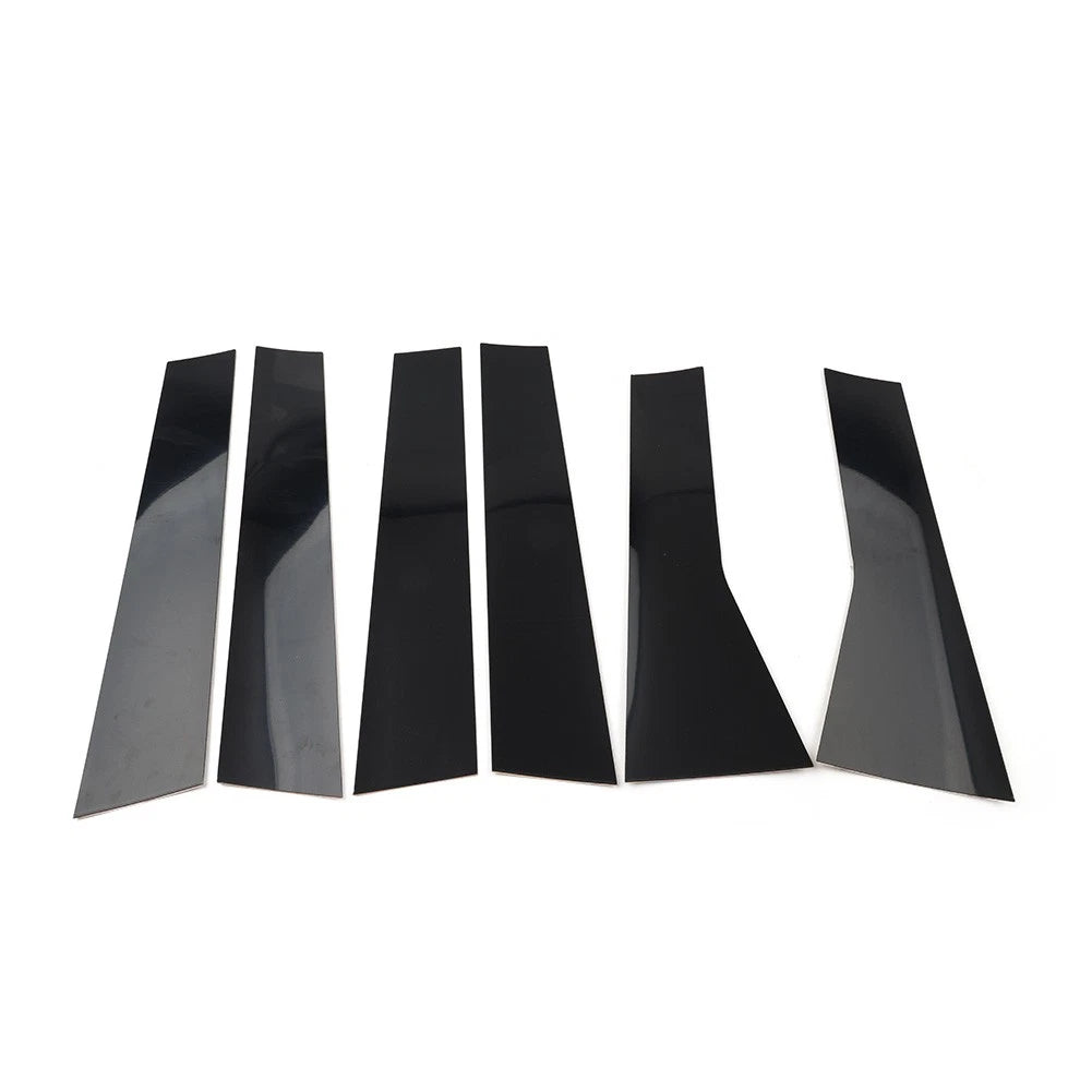 Pillar Post Door Window Trim Kit for Mitsubishi Outlander (2022–2024) Black