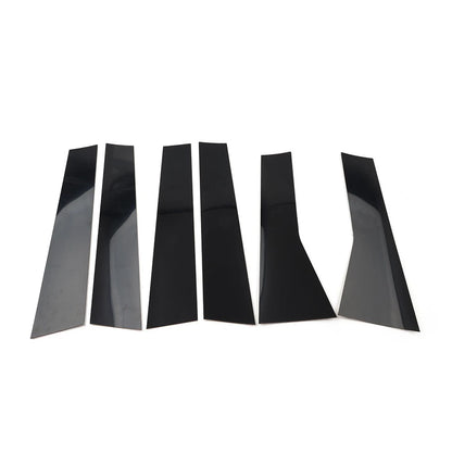 Pillar Post Door Window Trim Kit for Mitsubishi Outlander (2022–2024) Black