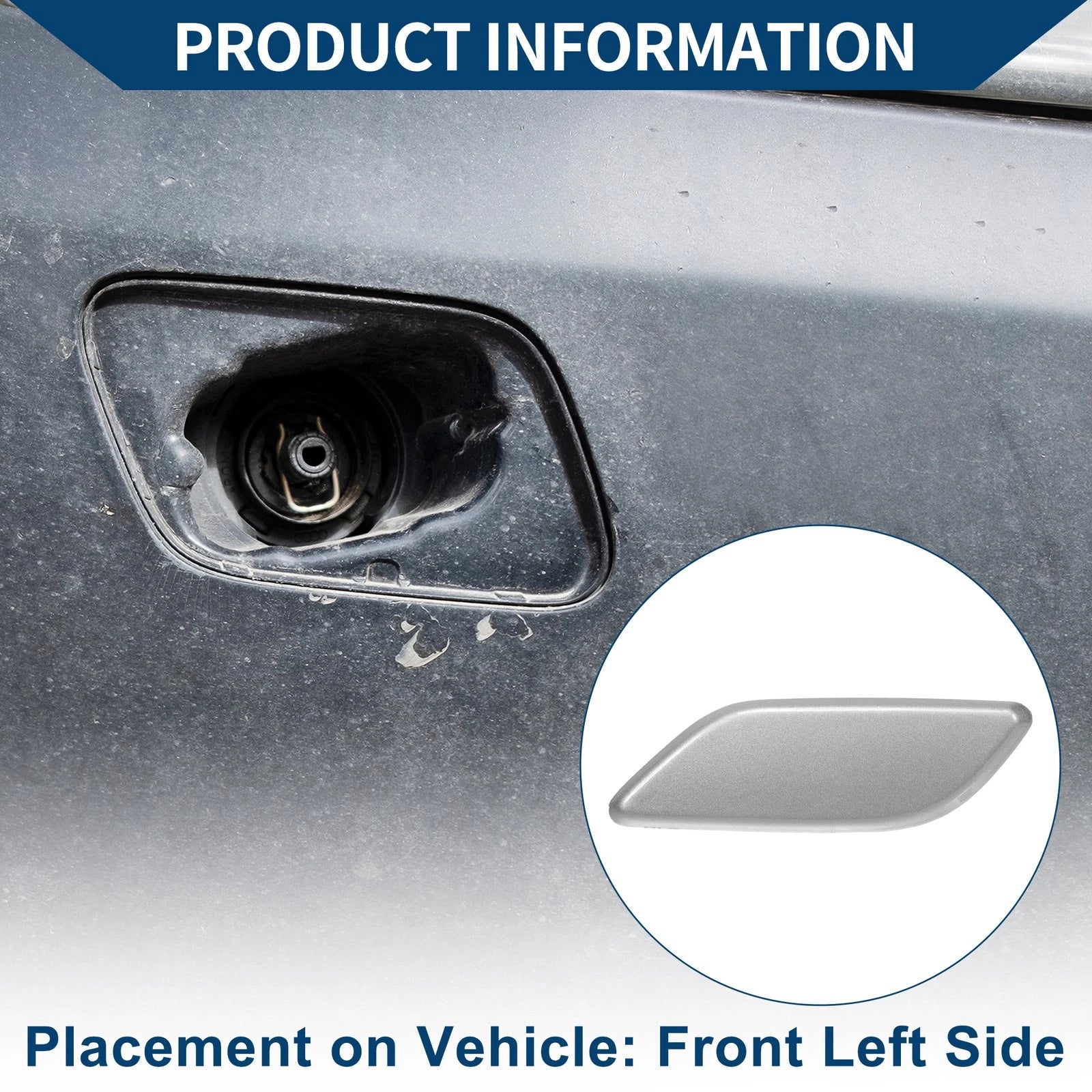 Front Left Washer Nozzle Cover Cap Replacement for Honda Accord VIII (2008–2017)