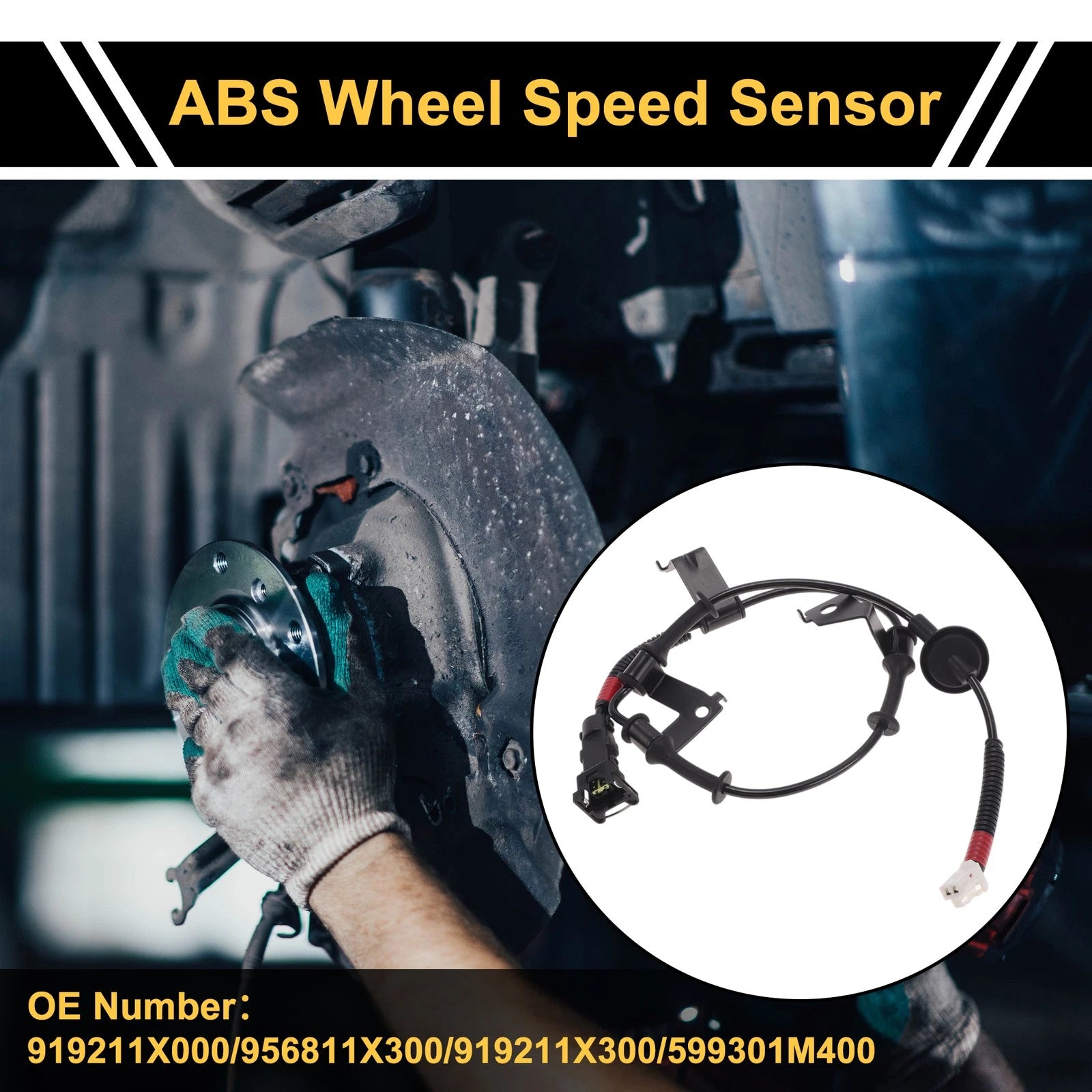 ABS Wheel Speed Sensor No. 919211X000 for Kia Forte (2013–2017) Front Right