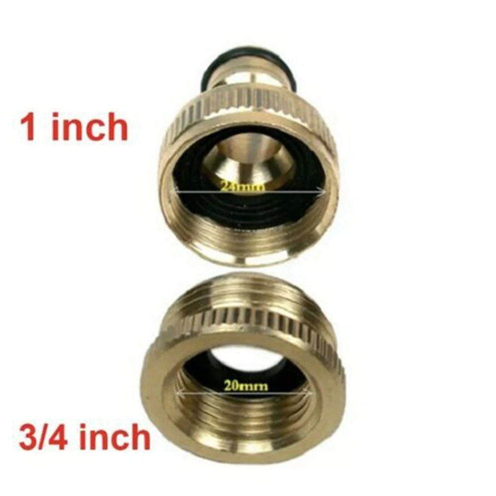2X Solid Brass Quick Connectors for Gardening Essentials