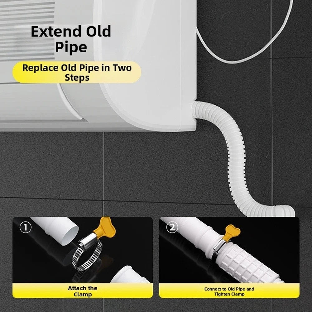 16mm ID PVC Air Conditioner Drain Pipe for (UV Stable, Weatherproof)