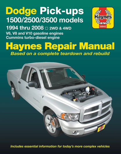 Haynes Repair Manual for Dodge Ram Pick-Ups (2002–2008)