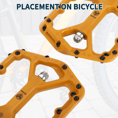 Bicycle Foot Pegs Replacement Pedal Fit 9/16 Inch Axles Nylon Metal Pair