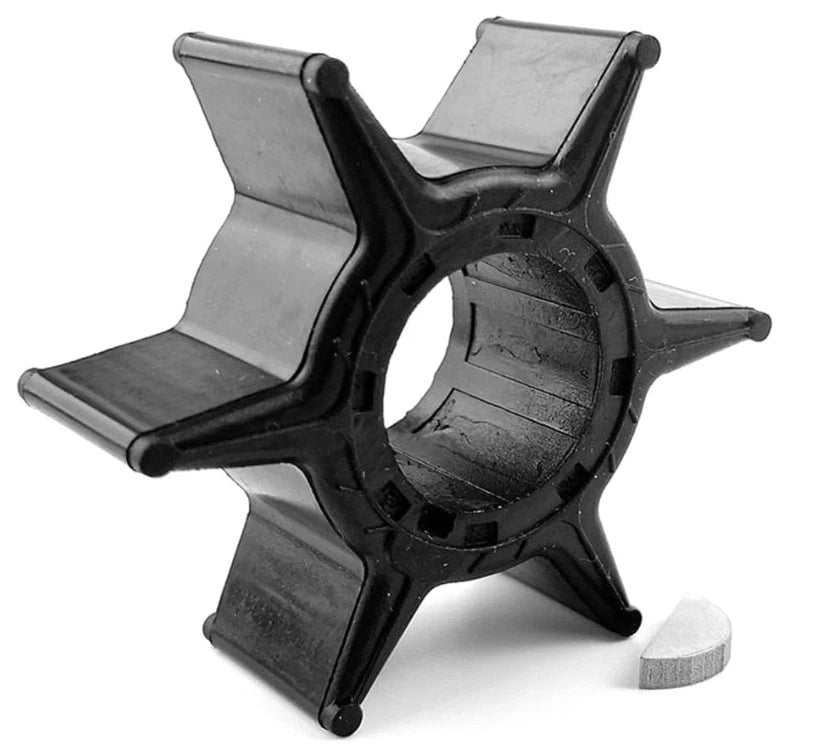 Water Pump Impeller with Key for Yamaha 2 Stroke 50 60 HP Outboard (1990–2023)