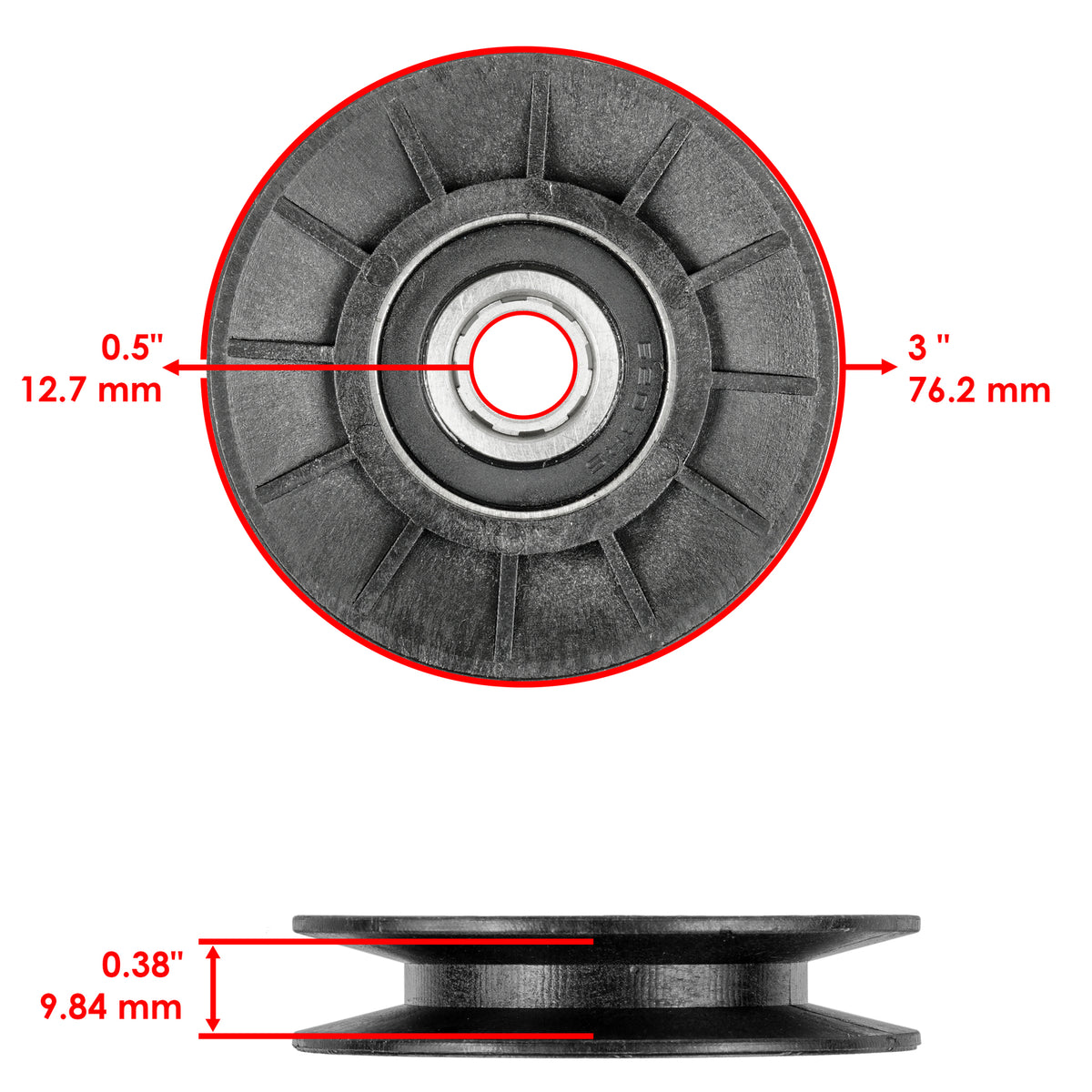 V Idler Pulley Replacement for Murray 20613 420613 420613MA (2005–2020)