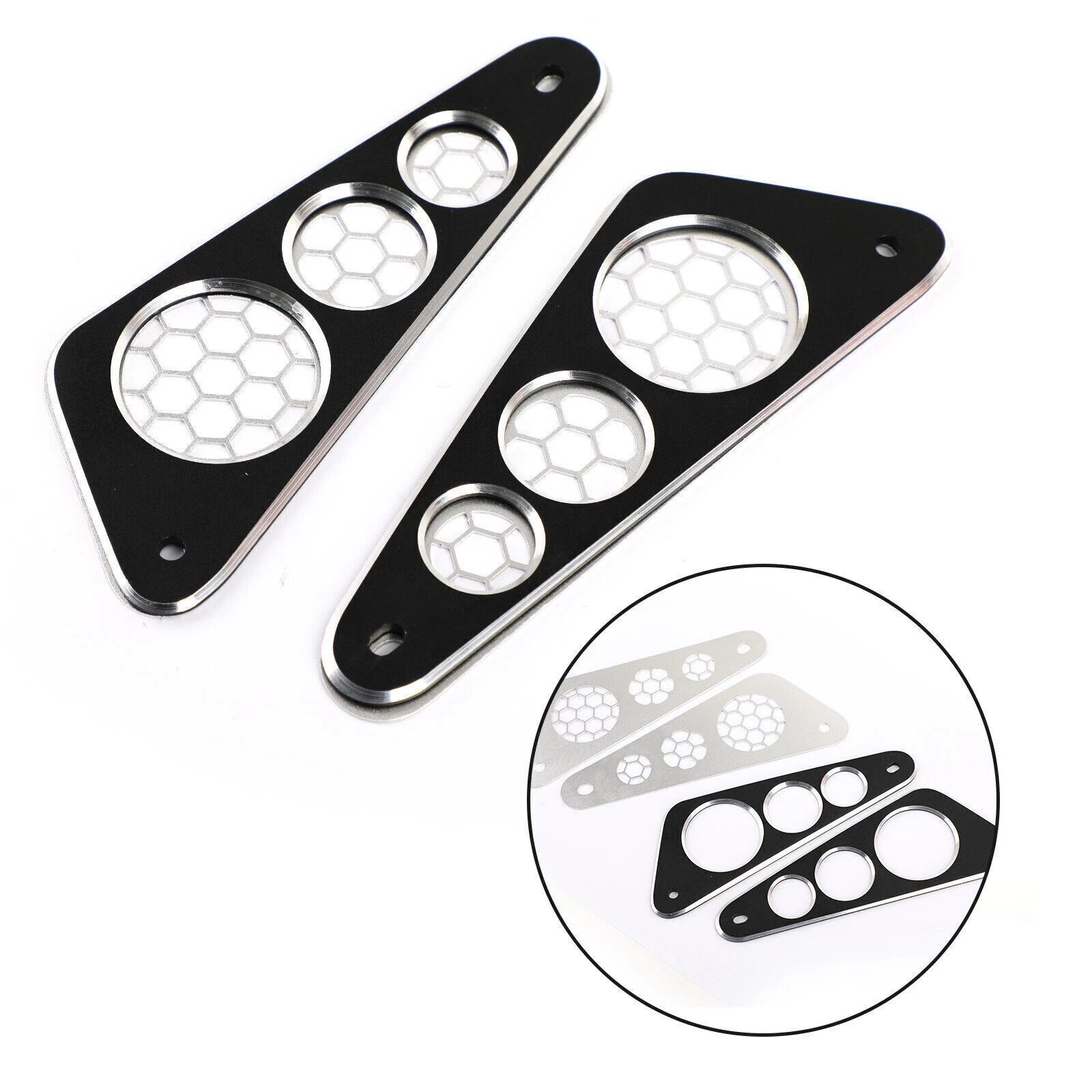 Rear Panel Guard Side Cover Plate Protector for Yamaha XSR155 (2019–2020) Black T9