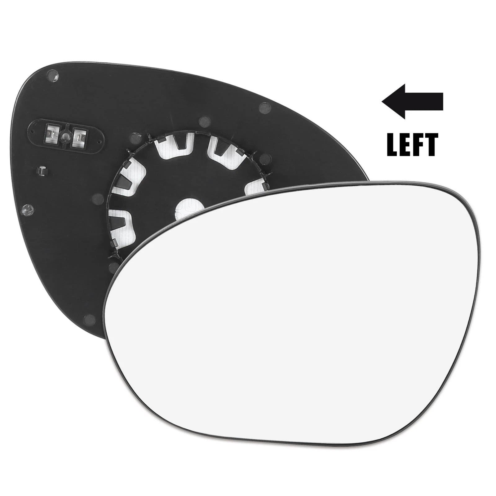 Heated Mirror Glass w/ Backing Left Side LH for Nissan Cube Juke (2009–2014)