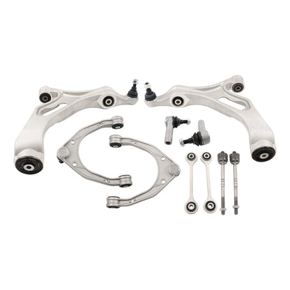 10x Front Control Arm w/ Ball Joint Sway Bar Link Tie Rod End for Audi Q7 (2007–2015)