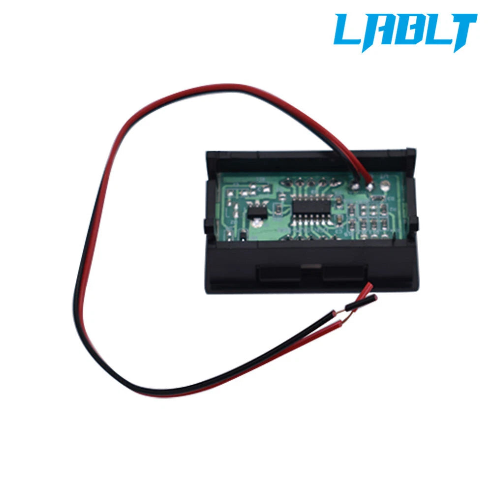 3X Blue LED Digital Display Voltage Meter for DC 4.5-30V