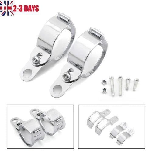 Front Turn Signal Light Bracket Holder for MB (41-51mm, Chrome)