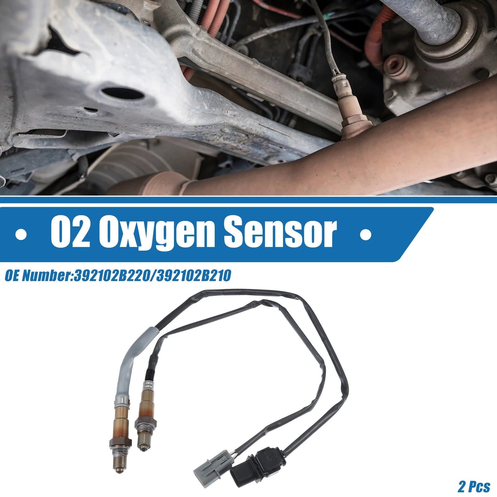 Oxygen Sensor Kit 2 Pieces for Hyundai Accent (2011–2017)