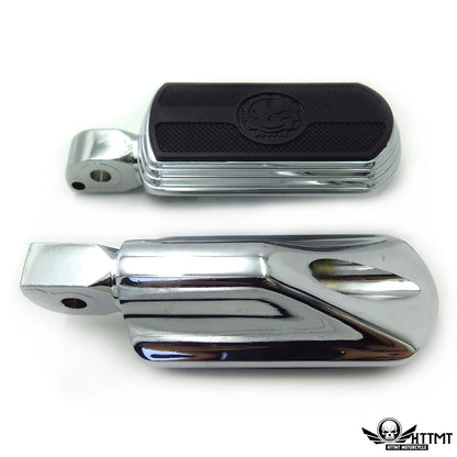 Chrome Skull Rubber Footpeg for Suzuki Intruder 1400/Boulevard S83 (1995–2008)
